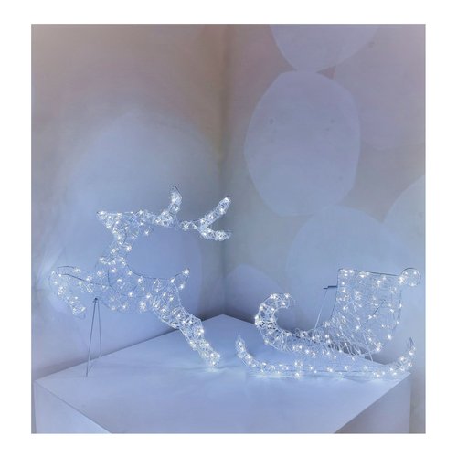Decoro lotti 73753 renna con slitta led