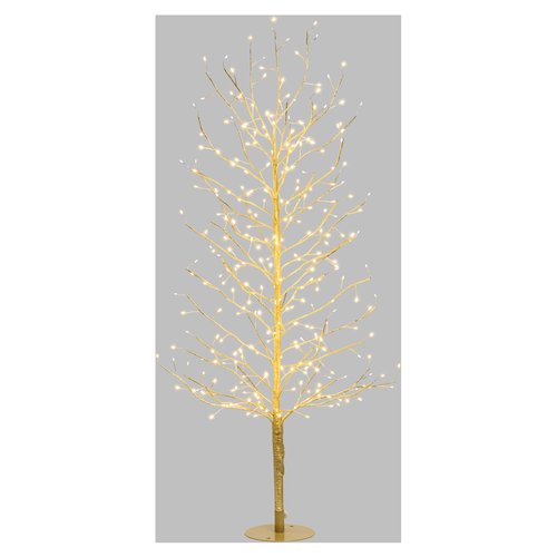 Albero natale lotti 77829 tiglio con 330 microled champagne