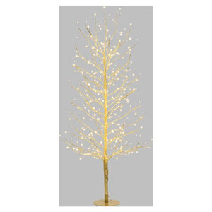 Albero natale lotti 77829 tiglio con 330 microled champagne