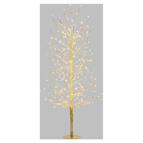 Albero natale lotti 77829 tiglio con 330 microled champagne