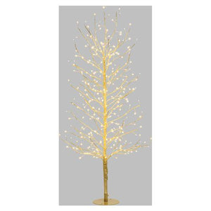 Albero natale lotti 77829 tiglio con 330 microled champagne