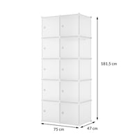 Armadio 10 Moduli in Plastica Colore Bianco EAN 8024299800761