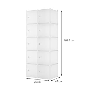 Armadio 10 Moduli in Plastica Colore Bianco EAN 8024299800761