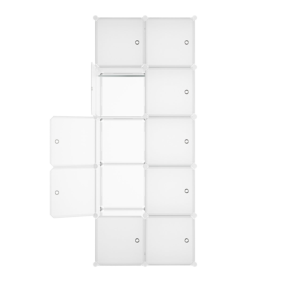 Armadio 10 Moduli in Plastica Colore Bianco EAN 8024299800761