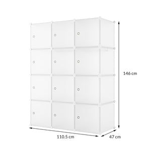 Armadio 12 Moduli in Plastica Colore Bianco EAN 8024299800785