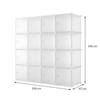 Armadio 16 Moduli in Plastica Colore Bianco EAN 8024299800808