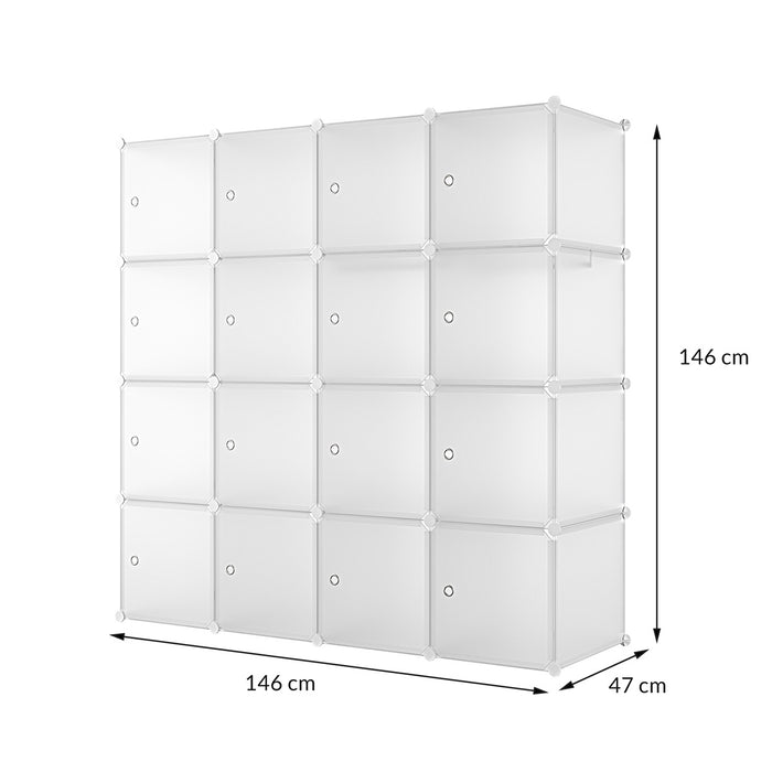 Armadio 16 Moduli in Plastica Colore Bianco EAN 8024299800808