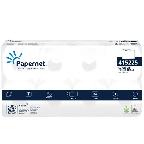 Cf9 igienicasup 3v 250 str 8 rotoli - 415225