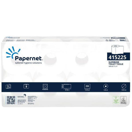 Cf9 igienicasup 3v 250 str 8 rotoli - 415225