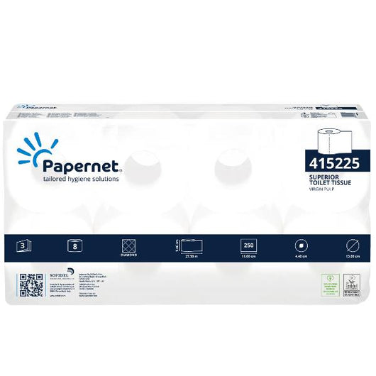 Cf9 igienicasup 3v 250 str 8 rotoli - 415225