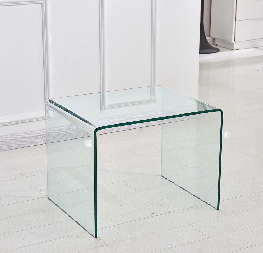 Tavolino in Vetro Temperato Trasparente da Salotto ¨C MINIMAL ¨C Design Moderno