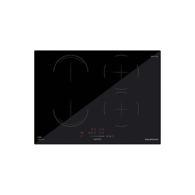 Glem Gas GTI741BSL Piano Cottura a Induzione 70 cm Nero