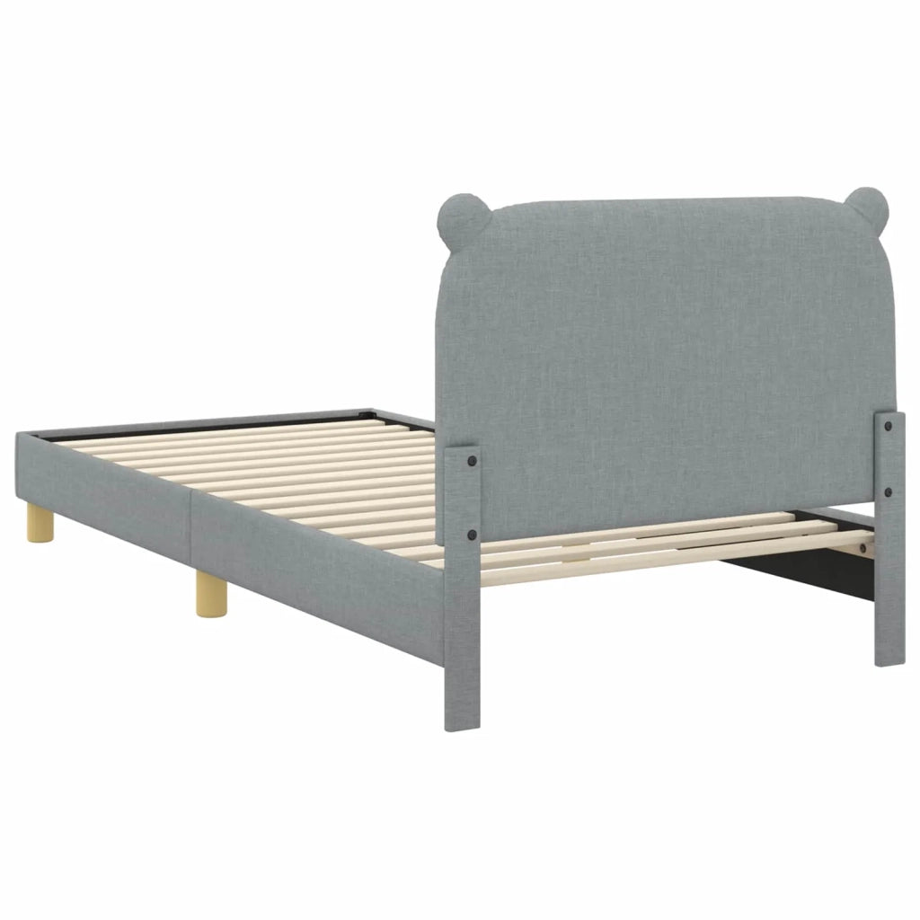 Struttura letto bambini con testata Grigio Chiaro 80 x 200 cm