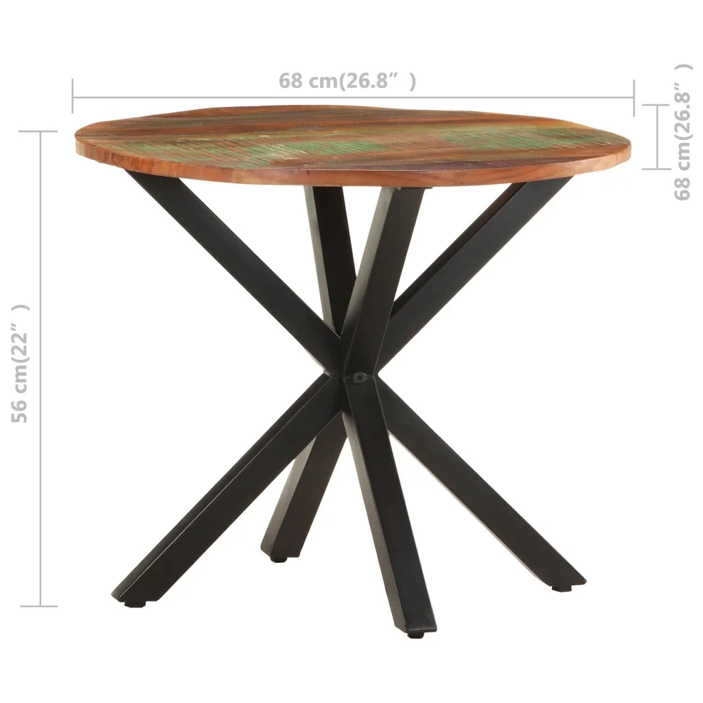 Tavolino di Servizio 68x68x56 cm in Legno Massello di Recupero 320661