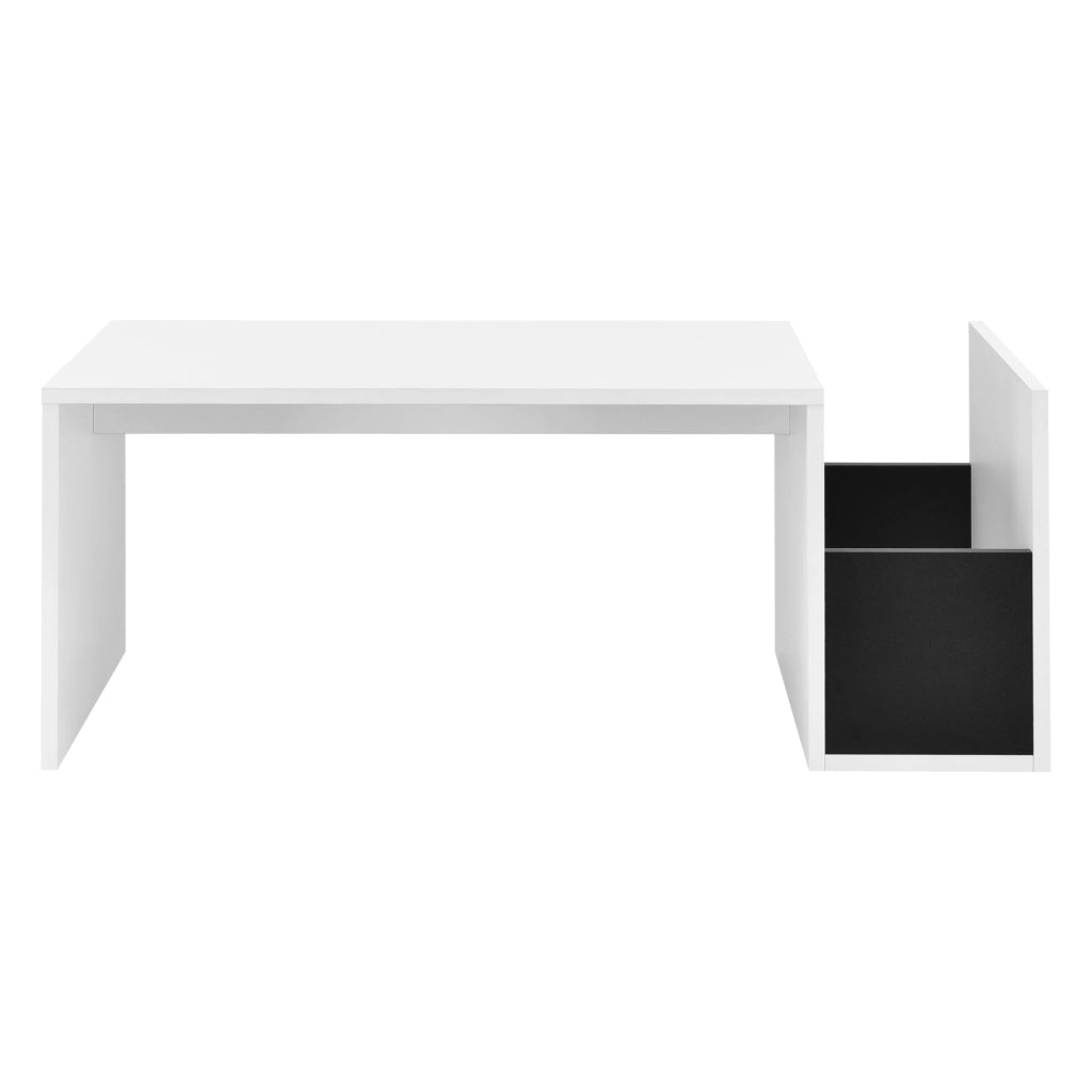 Tavolino da Salotto Bollnäs con Vano Aperto Laterale 90 x 45 x 35 cm - Bianco [en.casa]