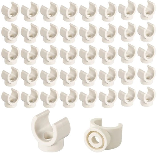 Pijpclip PVC 16mm U-Haak Slangklem Ondersteuning in PVC 16mm con U-Haak con Sostegno in PVC 16mm con U-Haak con Supporto