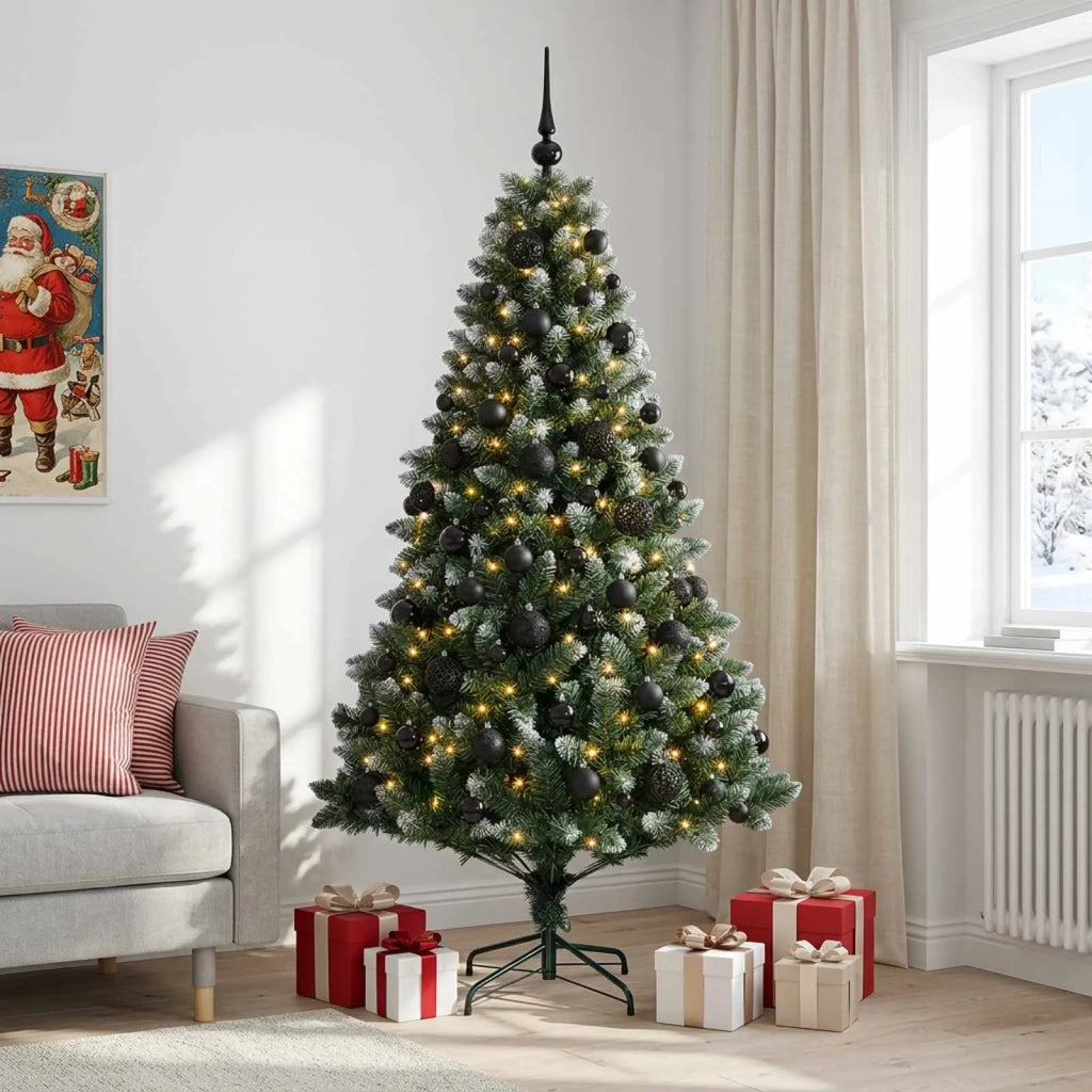 Albero di Natale Artificiale con Palline 240 cm 300 LED 3461334