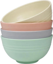 Set di 4 Tazze di Cereali Leggere e Resistenti al Colpo, Senza BPA, 60 ml, Idonee per Camping, Cucina e Bambini