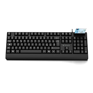Kit atlantis p013-k810s combo kit tastiera  usb + smart card per cns e crs - nera