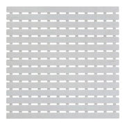 Pedana doccia plastica e gomma antiscivolo bianco 54x54 cm