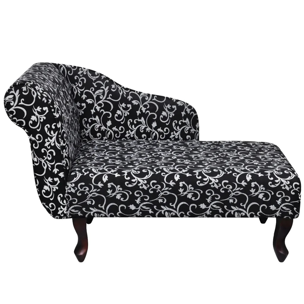 Sedia a Sdraio Nera e Bianca in Tessuto cod mxl 68931
