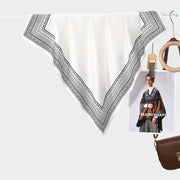 Sciarpa/sciarpa quadrata/sciarpa decorativa da viaggio casual in seta, semplice e versatile, scialle
