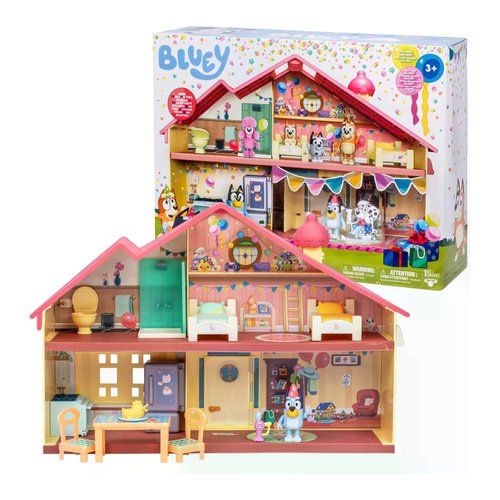 Playset personaggio rocco giocattoli 21739710 bluey celebration home c