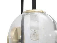 Lampada Da Muro Iron Black Cm 36X24X45