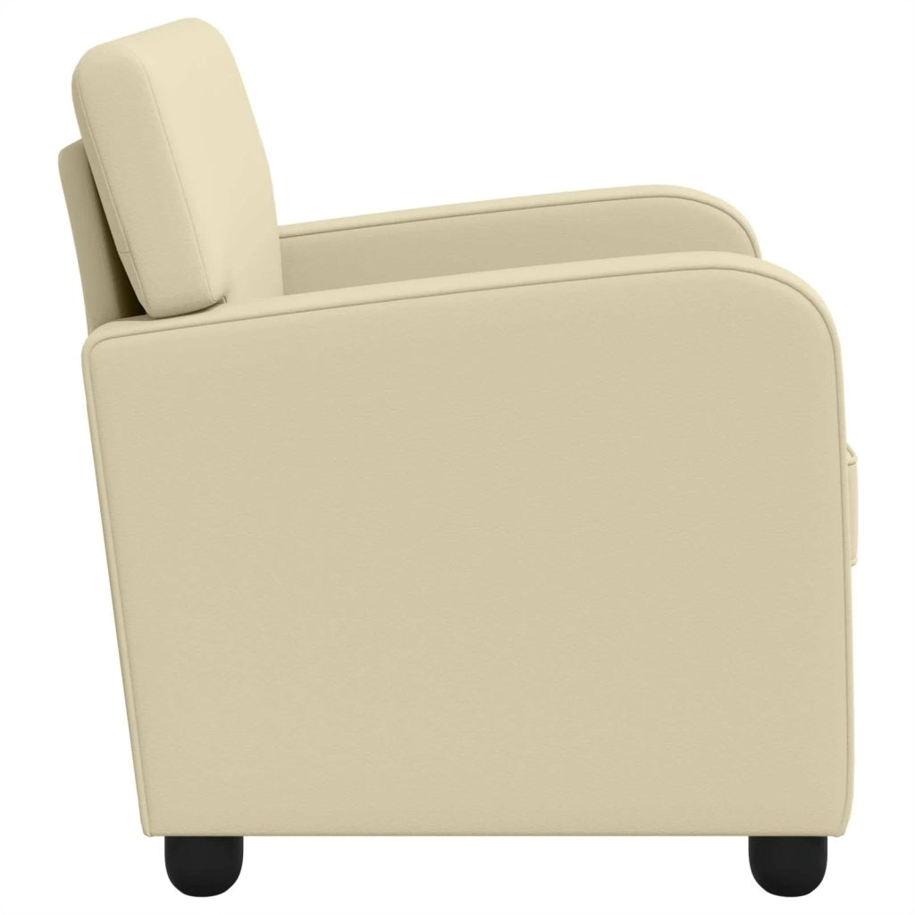 Poltrona Crema Similpelle 42043427