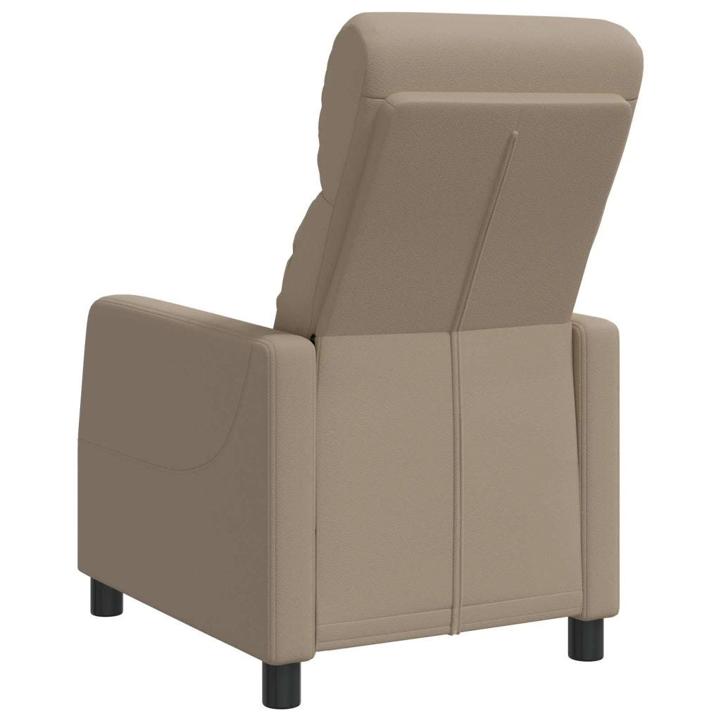 Divano Sedia-Poltrona reclinabile Cappuccino Similpelle 620874