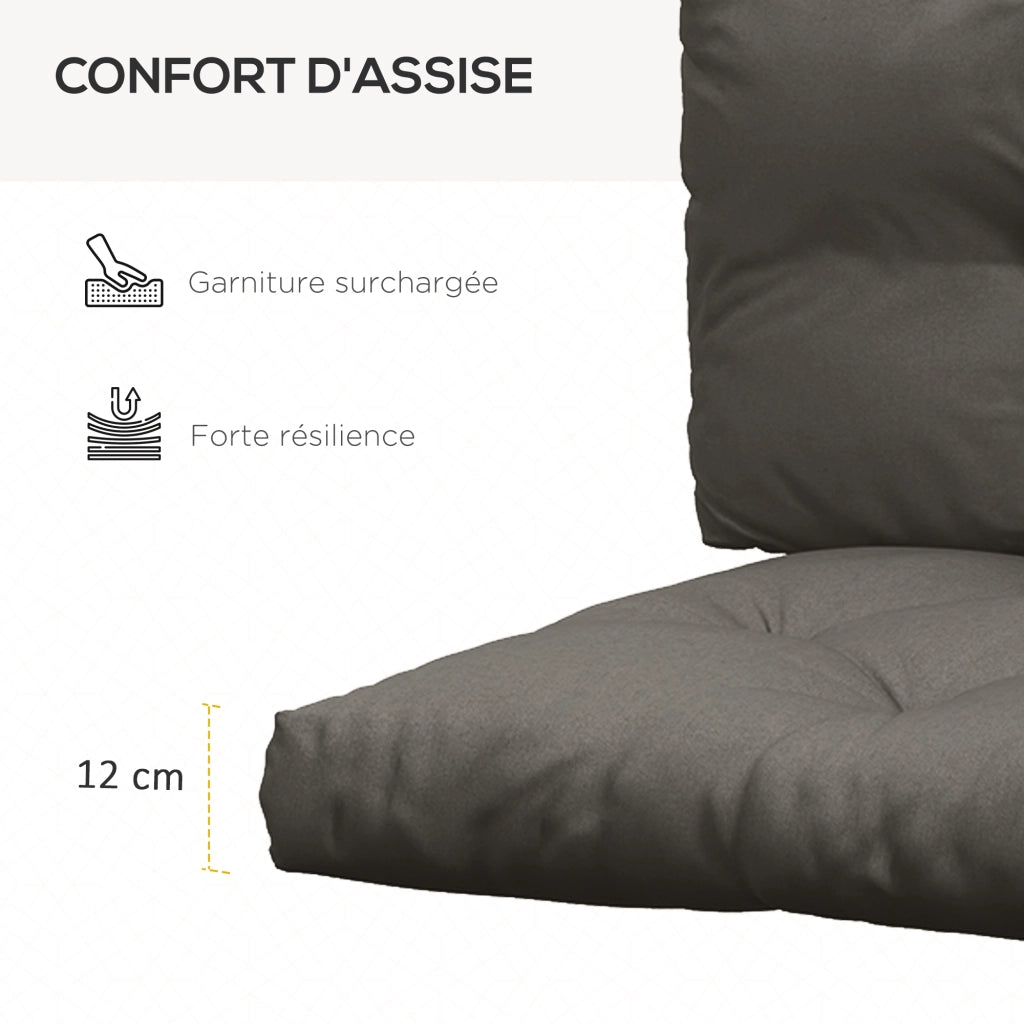 Set di 3 cuscini per divano esterno ¨C zephmum ¨C grigio