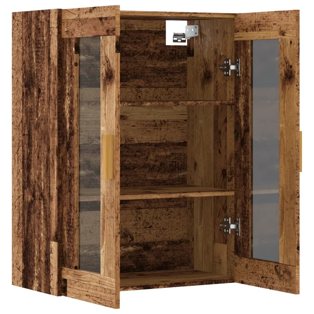 Armadietto Pensile a Parete Legno Antico 69,5x34x90 cm CFW7327448