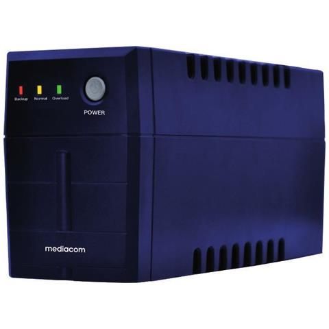 Mediacom gruppo di continuità ups xpower 800 va / 480 w 1 presa schuko 1 presa ac - M-UPS801B