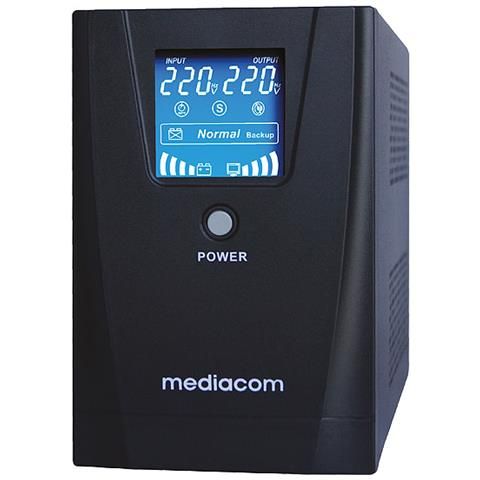 Mediacom gruppo di continuità ups xpower 851 800va / 480w - M-UPS851D