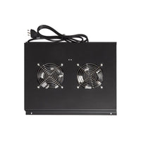 Armadio rack kit 4 ventole con term ostato per armadi rack 22/24u nero - LKVENT102N