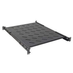 Ripiano link per armadio rack 19 allungabile 550mm con 4 agganci nero per armadi profondi 800mm - LKRIP550AN