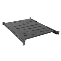 Ripiano link per armadio rack 19 allungabile 550mm con 4 agganci nero per armadi profondi 800mm - LKRIP550AN