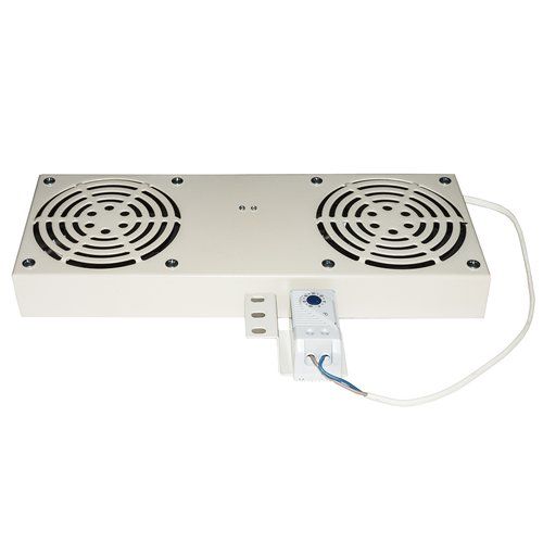 Kit 2 ventole link con termostato per armadi rack a muro colore grigio - LKVENT2G