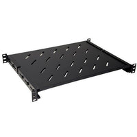 Ripiano universale link per armadio rack 19 allungabile 350mm con 4 agganci nero per armadi profondi circa 600 mm - LKRIP350AN
