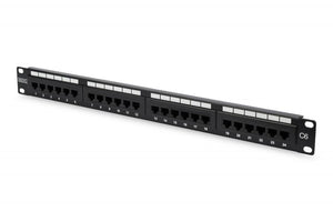 Patch panel 24 porte non schermato utp cat.6 8 poli rack 19 - DN91624U