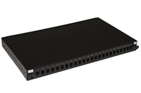 Pannello fibra ottica 19 24 porte sc simplex o lc duplex (p)250 nero - LK24FON