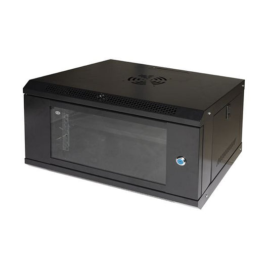 Armadio rack 19 6 unita (a)300 x (l)530 x (p)400 nero ripiano incluso - LINLK1906UNL