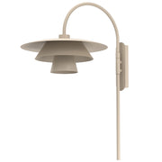Applique decorativa Plato 1 luce E27 beige metallo Luminex