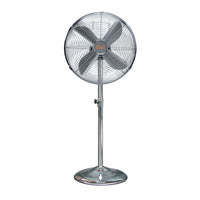 Ventilatore A Piantana Grande Portata 50 Cm Cromato 150Cm 70719