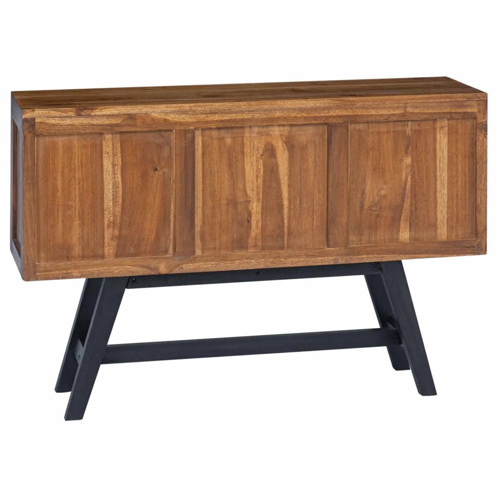 Supporto TV Naturale 110 x 30 x 75 cm Legno di teak solido
