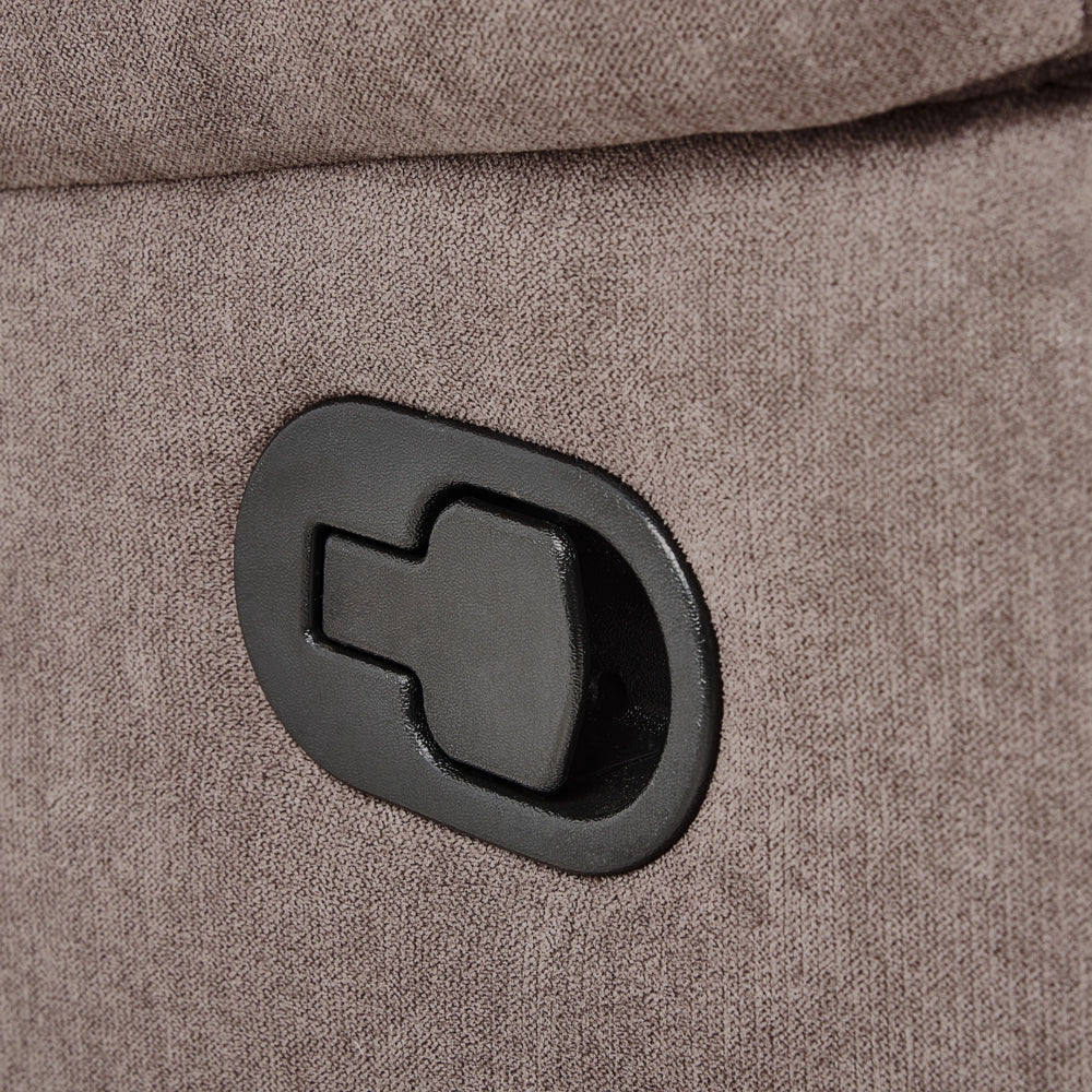 Divano angolare a 5 posti in tessuto grigio con schienale reclinabile manualmente stile moderno tradizionale