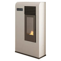 Stufa pellet 6,5kw zita bianco 4 stelle 901674900