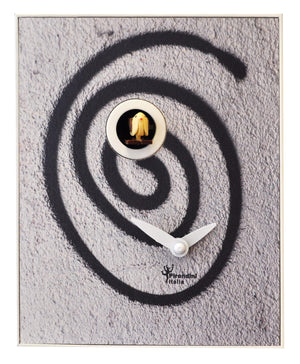 Orologio a Cucù da Parete 16,5x20x10cm Pirondini Italia D'Apres Graffiti