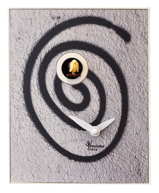 Orologio a Cucù da Parete 16,5x20x10cm Pirondini Italia D'Apres Graffiti