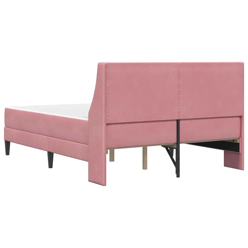 Struttura letto con materasso Rosa 180 x 200 cm Velluto